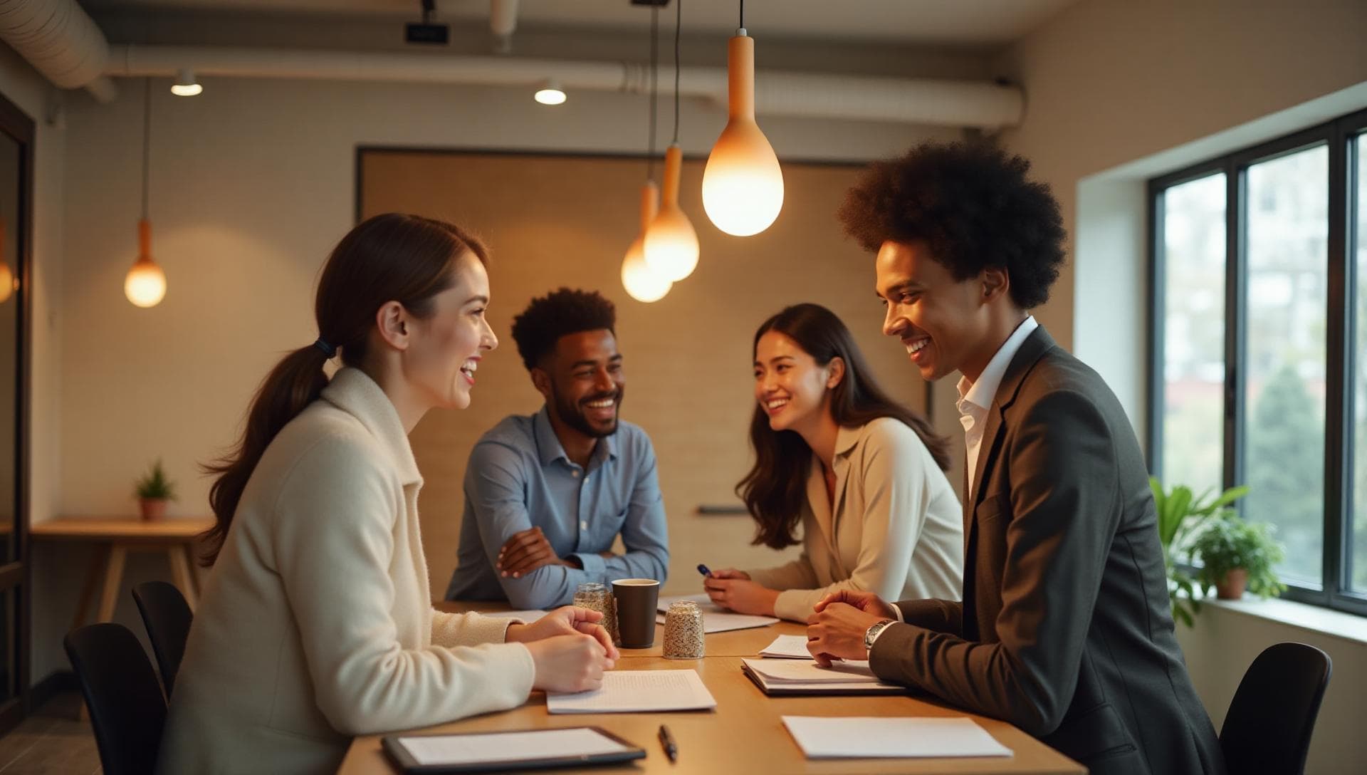 Professional team collaboration